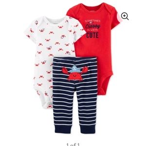 Carter's 3 pc bodysuit & pants set 12mo